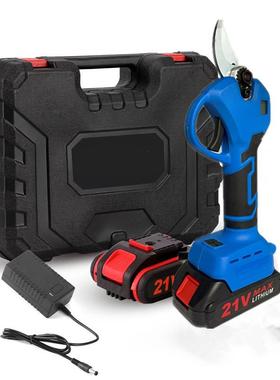 21V电动修枝剪带数显充电式园果树林园艺锂电修WRY枝剪无线枝树修