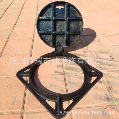 直球4墨铁铸井962盖300*00各型化销粪池专用污水井盖可定