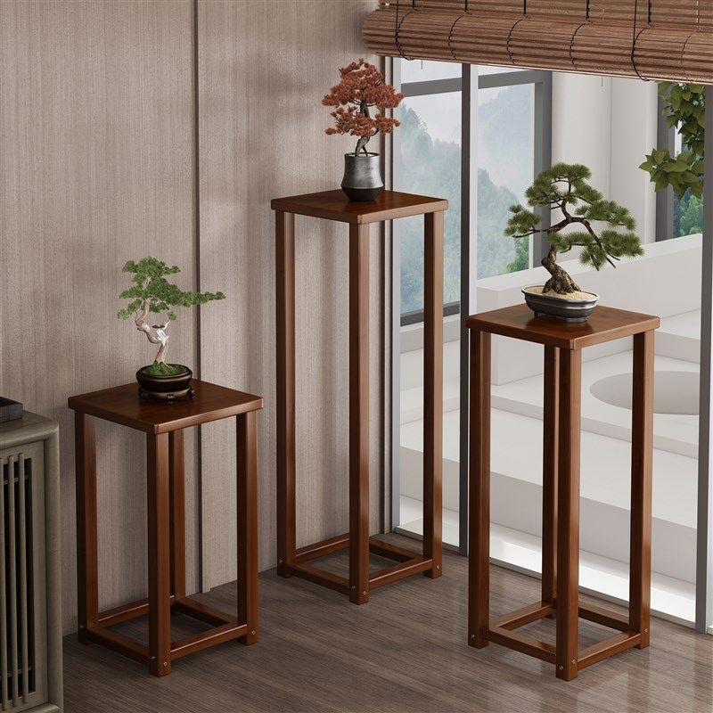 中式博古架宋代美学茶室置物架复古花架客厅摆件绿植盆栽放置架子,住宅家具,多宝格/博古架,淘宝优惠券,粉丝福利购,淘宝优惠卷