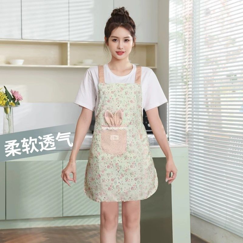 新款围裙厨房家用2025防油超强防水日式做饭专用透气防污工作服女,家庭/个人清洁工具,围裙,淘宝优惠券,粉丝福利购,淘宝优惠卷