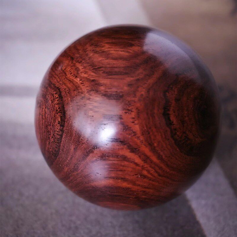 海黄对眼实心保健球手球木质手转球中老年人礼物文玩收藏手把件