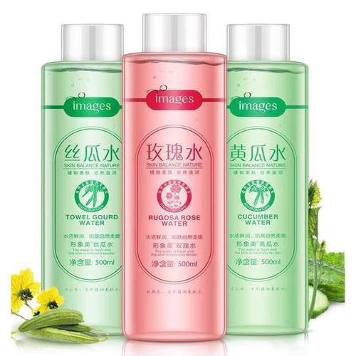 正品国货正品黄瓜水丝瓜原液玫瑰水补水保湿收缩毛孔爽肤水大瓶面