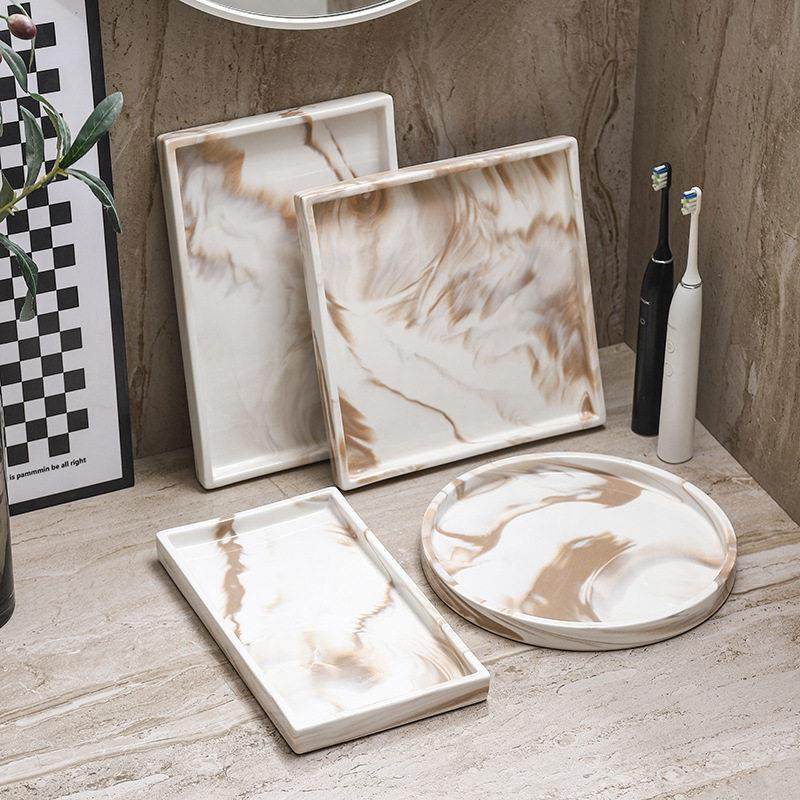 浴室化妆室化妆品牙刷杯置物架洗漱洗手台洗手液收纳厕所台面托