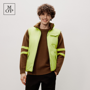Marc O'Polo/MOP【商场同款】冬季新款双面穿白鹅绒羽绒马甲男士