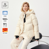 Marc 拉链保暖加厚连帽简约通勤风 MOP羽绒服90%白鹅绒女装 Polo