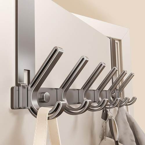 德国进口门后挂钩衣服挂架卧室挂衣架壁挂墙上免打孔门背式收纳架