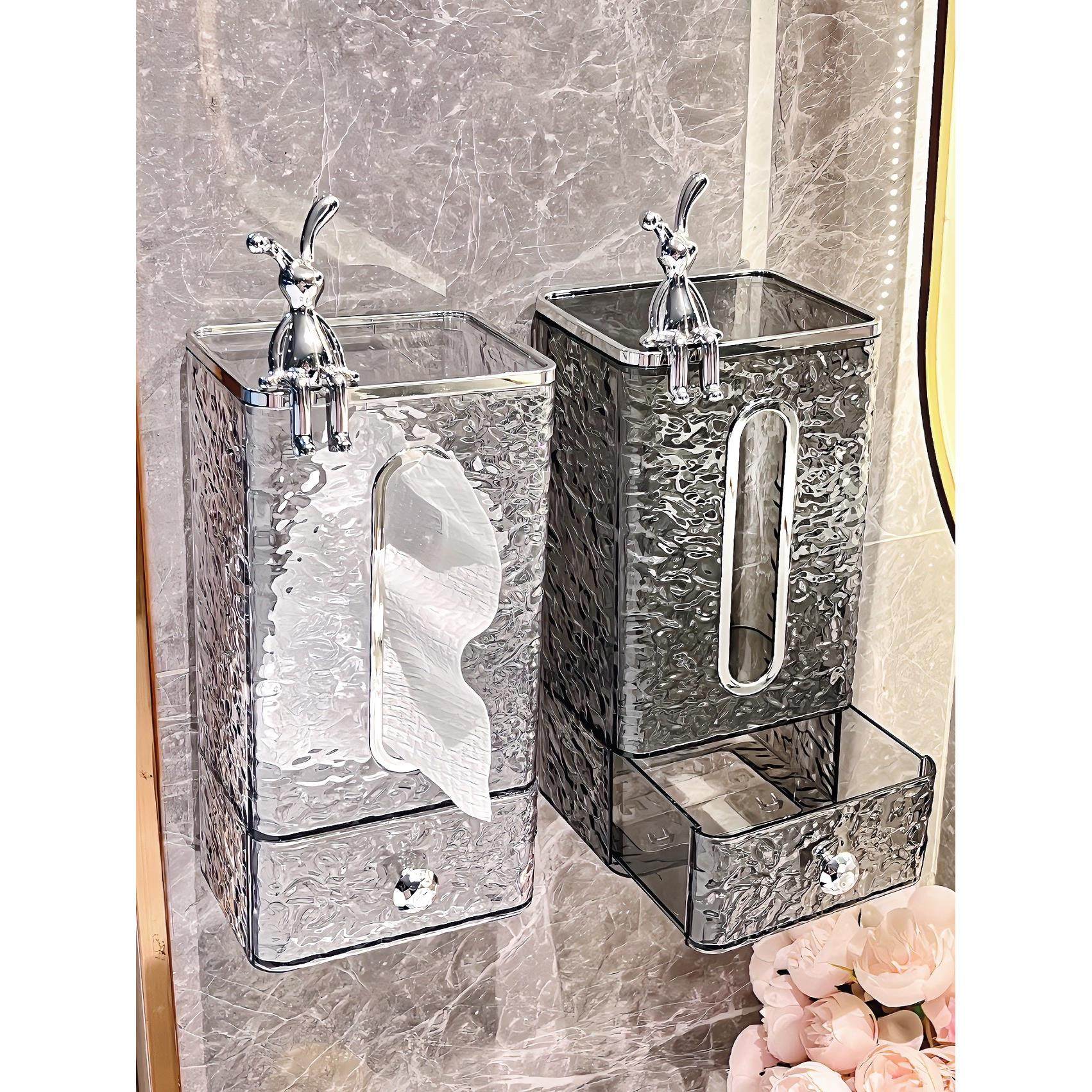 日本轻奢洗脸巾收纳盒壁挂浴室抽纸盒卫生间纸巾盒厕所面巾纸置物,收纳整理,纸巾盒,淘宝优惠券,粉丝福利购,淘宝优惠卷