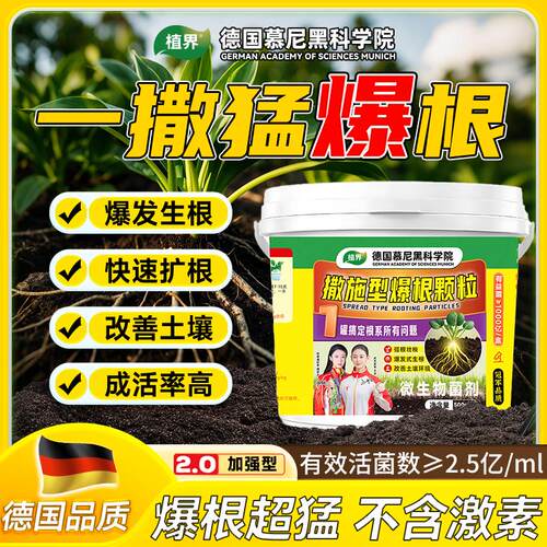 撒施型爆根颗粒强力生根壮苗绿叶改善土壤活土板结通用型