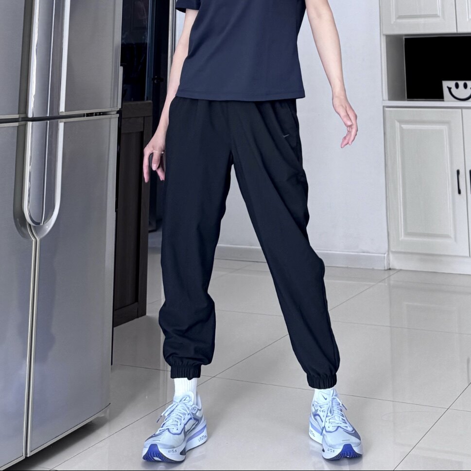 nike耐克女裤秋冬季速干跑步训练收口长裤梭织运动裤HJ1051-010
