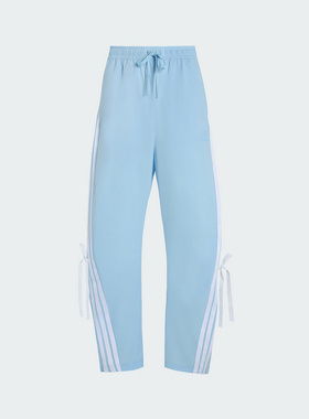 adidas阿迪达斯女梭织长裤凉感高腰宽松运动裤辣妹香蕉裤KR8706