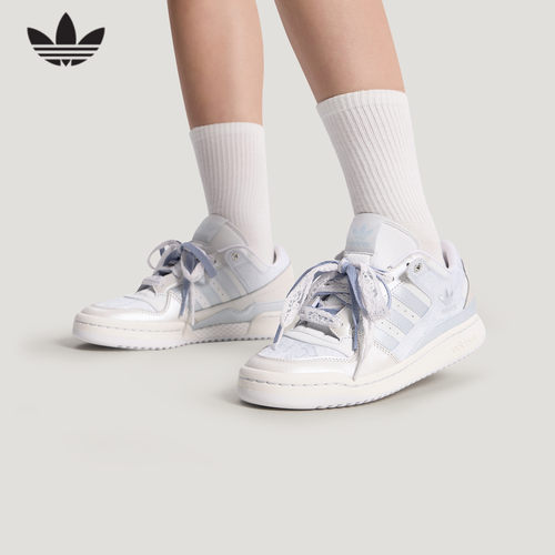 adidas阿迪达斯三叶草FORUM休闲篮球风运动板鞋2026夏女鞋 KZ7548