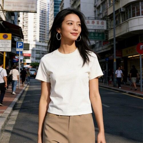 adidas阿迪达斯26夏女亲柔舒适凉感棉质运动休闲短袖T恤 KS5323