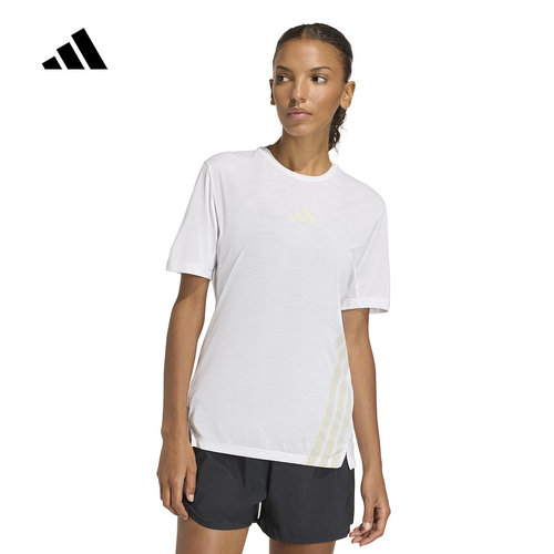 adidas阿迪达斯Terrex户外速干越野跑针织短袖舒爽圆领T恤 KD4857
