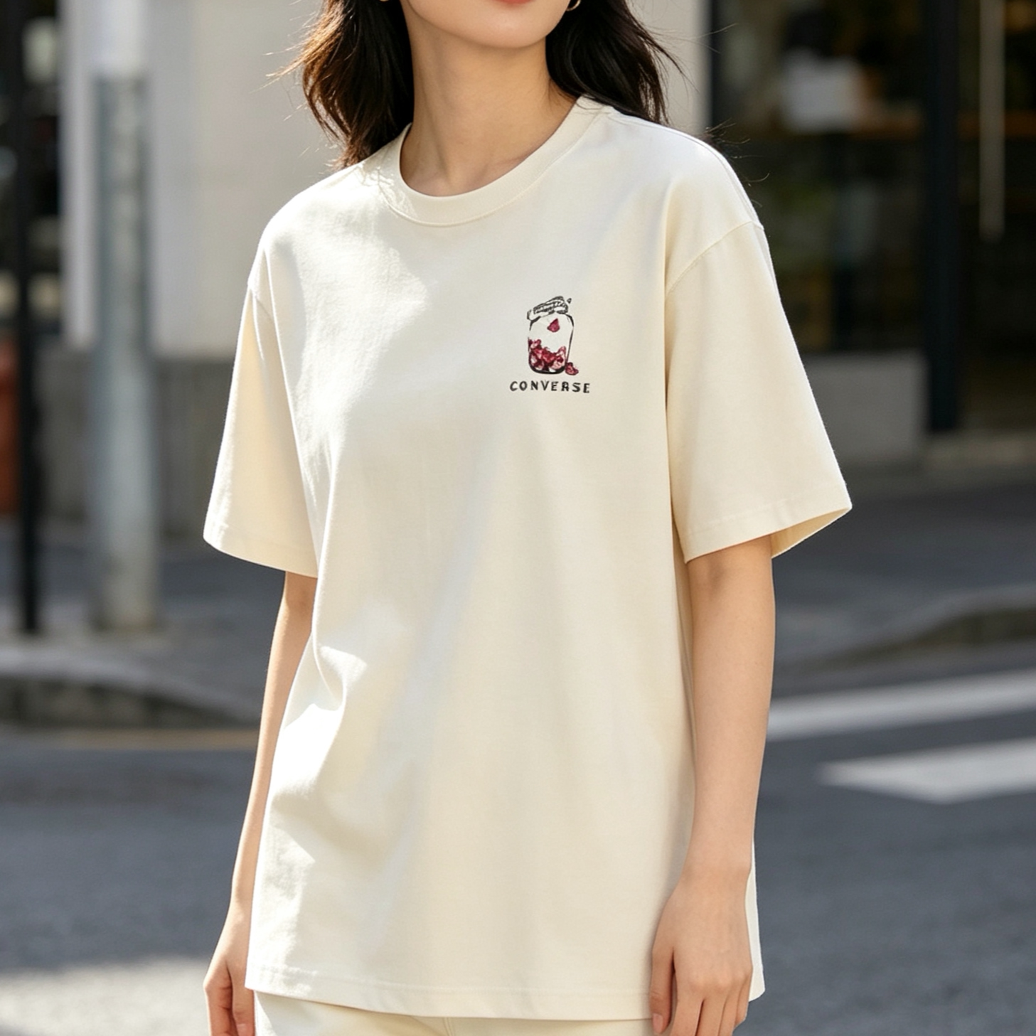 Converse匡威2026夏季情侣款运动休闲宽松舒适短袖T恤 UCK078-W2Y
