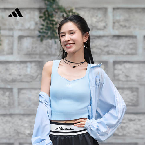 adidas阿迪达女多巴胺风宽松梭织休闲褶皱运动夹克薄外套 KZ4191