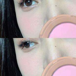 正品大牌单色腮红眼影一体盘柔雾哑光防水低饱和嫩妹蜜桃橘色