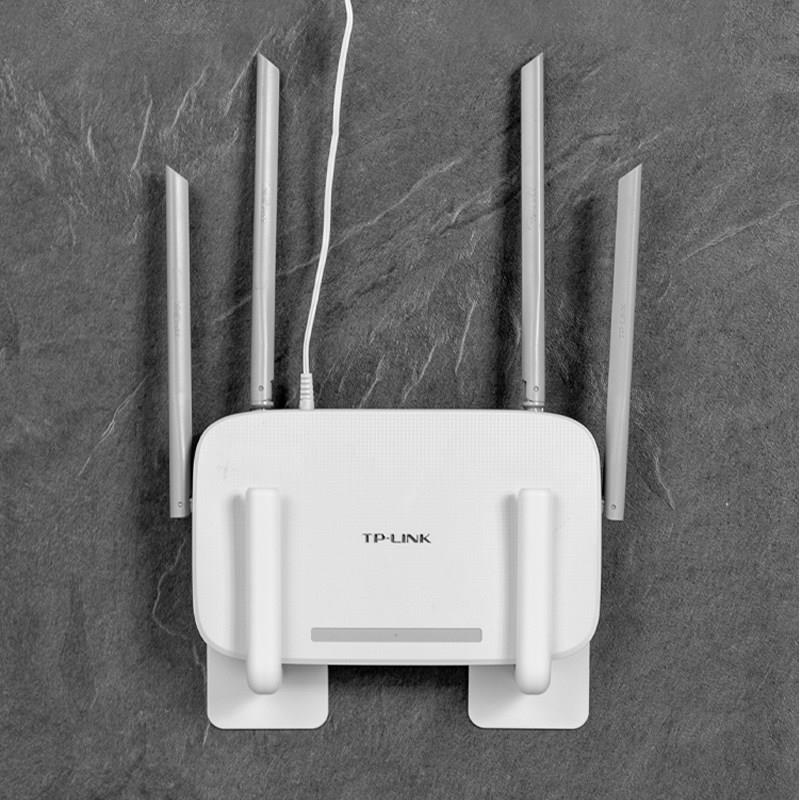 日本MUJIE路由器收纳盒子上墙机顶盒挂式放置架固定器wifi置物架