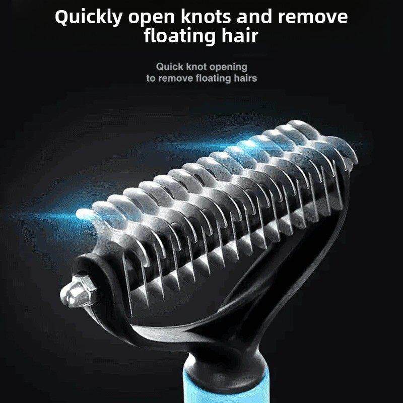 猫咪狗狗专用开结脱毛梳祛浮毛蓬松梳子金毛脱毛宠物便携刷毛神器