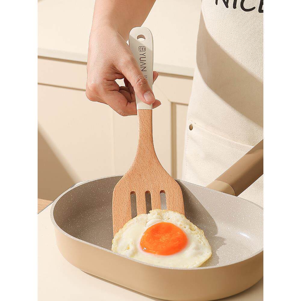 木铲不粘锅专锅铲木柄把炒菜铲木勺汤勺无漆无蜡厨具套装饭勺煎铲