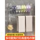 小熊吸盘双层毛巾杆家用卫生间毛巾架免打孔壁挂浴室挂浴巾置物架