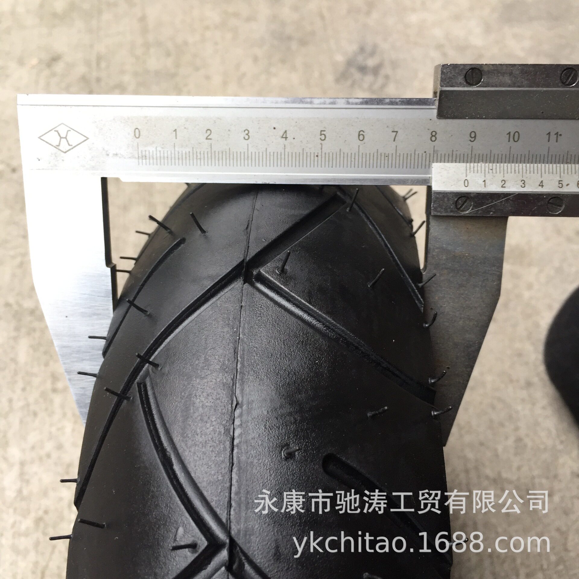 四轮老年代步车90/65-8寸真空胎轮胎8寸轮毂游乐设施轮胎90/65-8