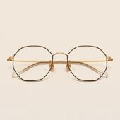 新款 平视 纯钛多边形防蓝光辐射网电脑眼镜斯文败红类近眼镜框女款