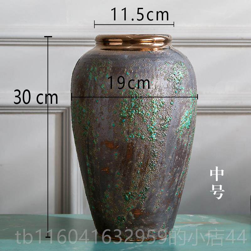 新款复景镇德陶瓷器 古落花地花花瓶