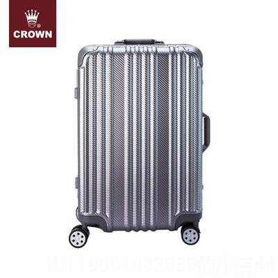 新款ROWN/皇冠铝框C行李箱拉杆箱女托运箱框旅箱行男女密码箱51铝