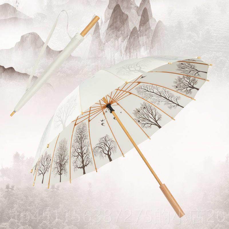 高档1骨中国文风复古艺古风ins长柄雨伞晴雨两用学生雨双人6伞女,居家日用,伞,淘宝优惠券,粉丝福利购,淘宝优惠卷