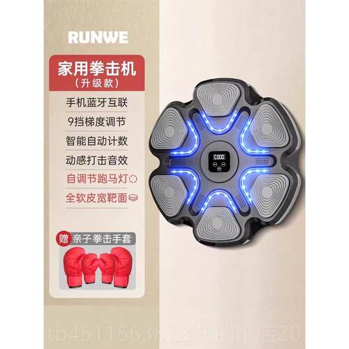 正品电朗威音乐拳击器机拳家击墙靶用训练儿童室内子拳靶成人健身