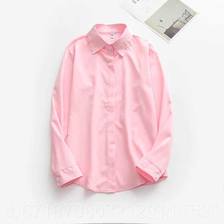 高档长白衬o衫女宽松加大码胖m职业袖工作服正装衬衣200斤加肥lm