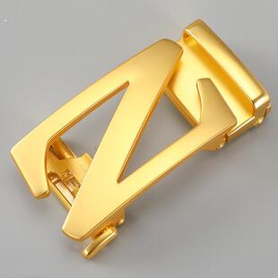 纯铜自动扣头男士皮带单卖男款实心铜腰带高档黄铜配件金属高质感