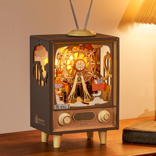 若态若来游乐园八音盒音乐盒旋转摩天轮diy手工情人节生日礼物女