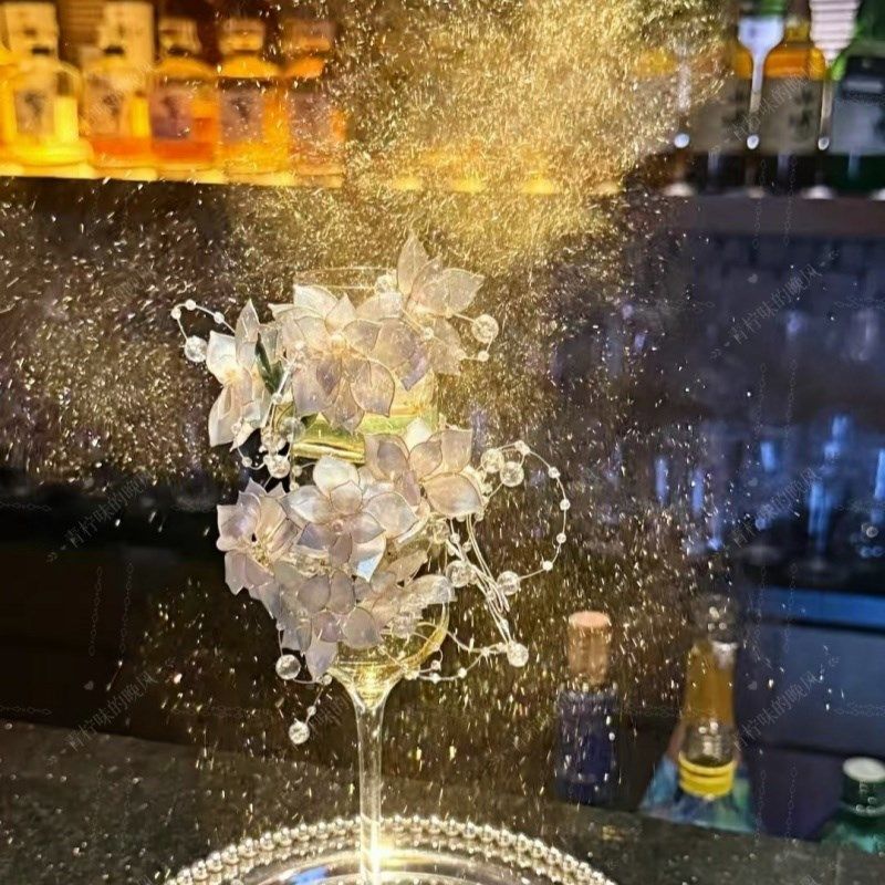 酒吧金粉创意云母粉星空鸡尾酒装饰珠光粉欧美可食用特调金粉烘焙