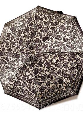 正品清仓处叠理特价伞出口俄罗全自斯动折冲防晒晴雨两用抗风防爆