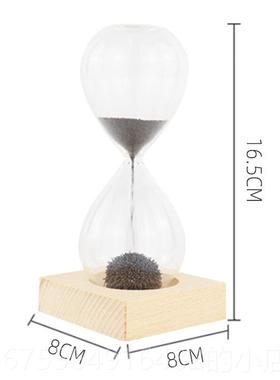 正品磁时铁装沙漏计器创意办公室桌面装流饰品磁性漏斗沙家居饰个