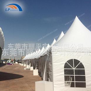 广告帐篷户外展销会三层抗风遮阳帐篷临时活动快速搭建尖顶锥顶篷