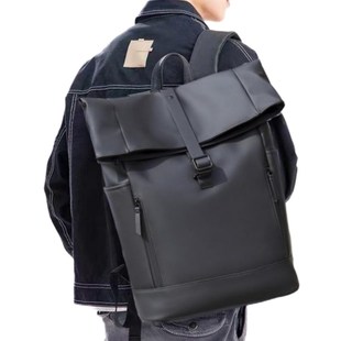 大容量双肩包男士通勤商务电脑包休闲学生书包轻便出差短途旅行包