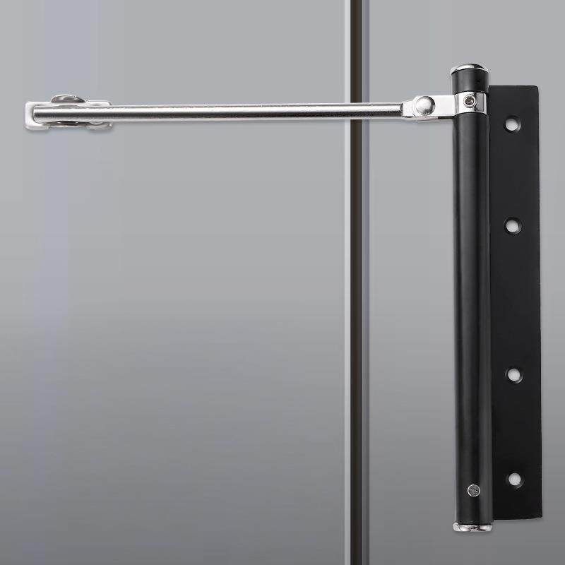 不锈钢简易闭门器弹簧静音顺位器轻型木门拉杆自动闭合门窗关门器