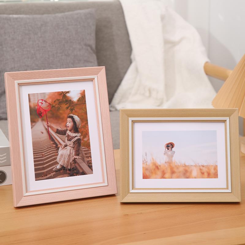 北欧简约相框摆台567810寸婚纱照片墙装饰相框A4A3油画外框