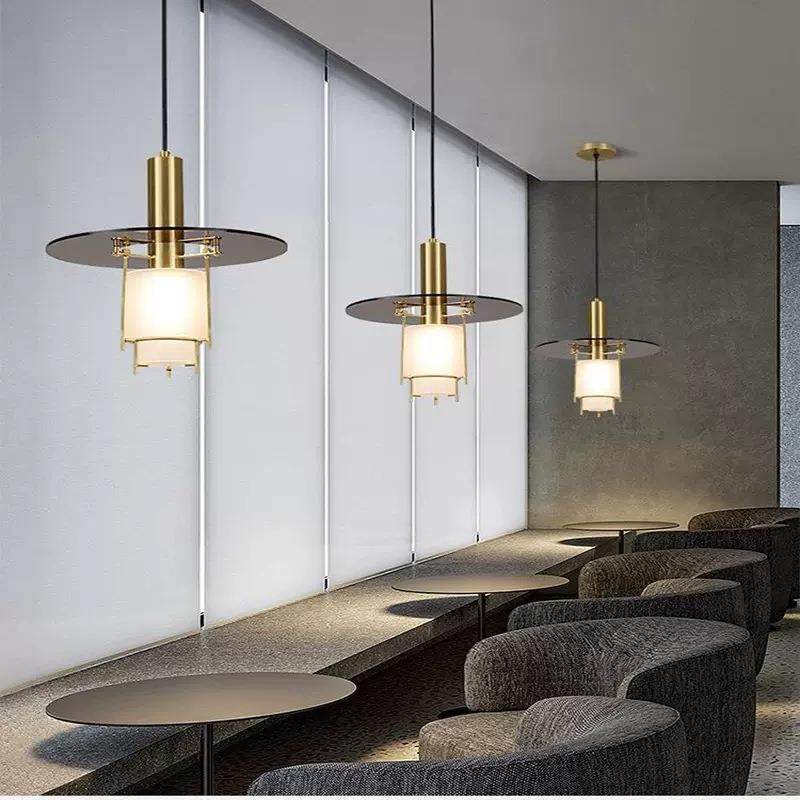 简约现代火锅店餐饮店创意床头飞碟小吊灯咖啡厅店铺吧台单头吊灯