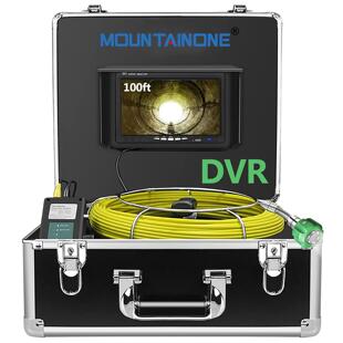 7寸录像22MM工业管道内窥镜管道摄像机检测系统水下道20M 50M 30M