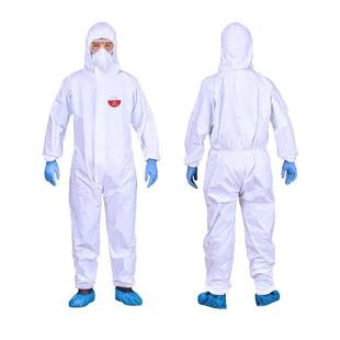 锐亚T5 200标准型白色连体带帽防护服防静电实验室喷漆制药无尘