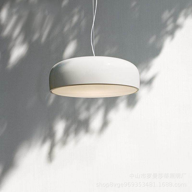 设计师现代简约圆形餐厅吊灯北欧卧室灯创意个性家用展厅吧台灯饰