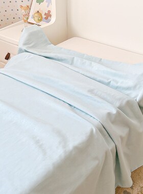 定做双层纱纯棉床单A类120米150cm180床儿童婴儿被单床上用品全棉