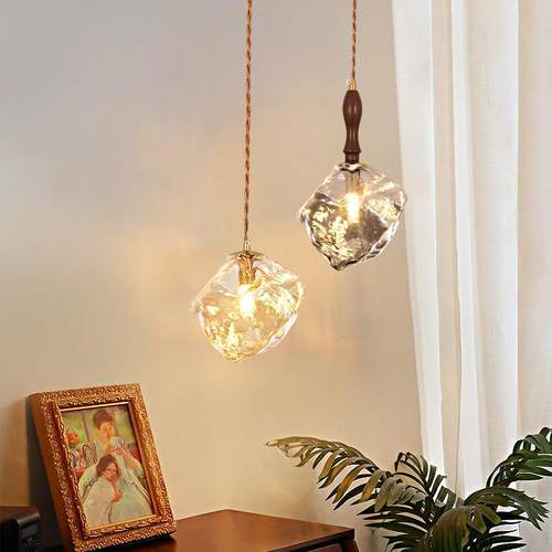 过道灯走廊灯具现代简约餐厅楼梯入户玄关阳台灯冰块玻璃吊灯271