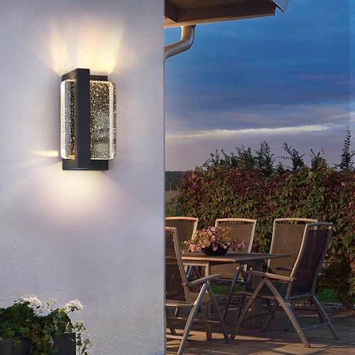 户外防水壁灯简约现代别墅庭院灯装饰园林酒店外墙走廊过道水晶灯