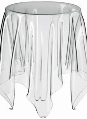 亚克力Essey幽灵桌创意咖啡魔术桌布家居圆形水晶桌角边茶几