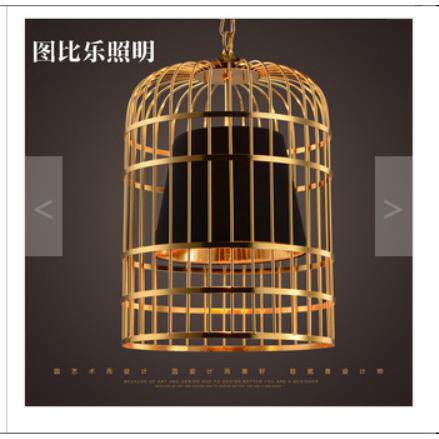 现代新中式铁艺鸟笼吊灯餐厅火锅店个性创意灯笼茶楼过道led灯具