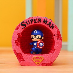 卡通动漫手办美队zhi蛛侠创意小夜灯人物模型手办摆件氛围小灯批